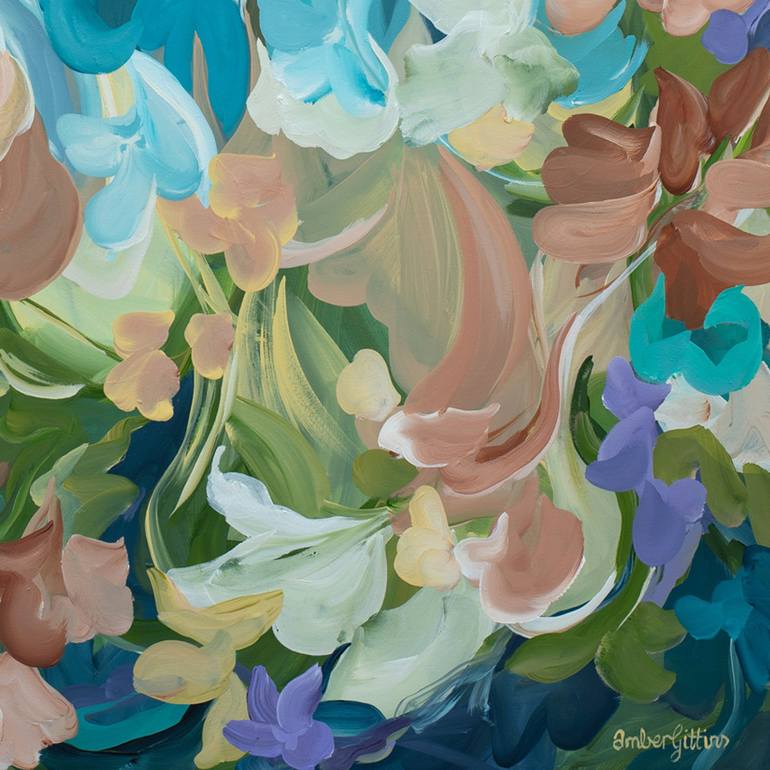 Original Abstract Floral Painting by Amber Gittins