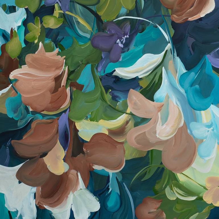 Original Abstract Floral Painting by Amber Gittins
