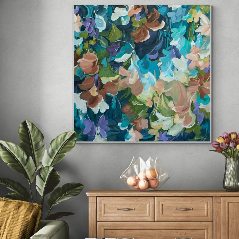 Original Abstract Floral Painting by Amber Gittins