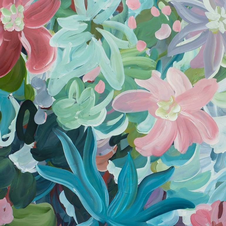 Original Abstract Floral Painting by Amber Gittins