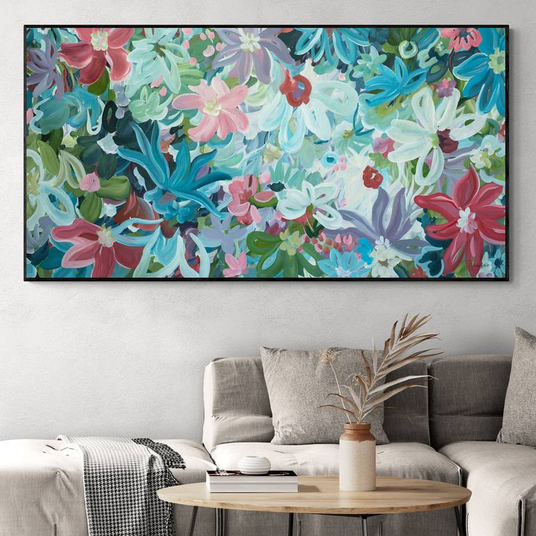 Original Abstract Floral Painting by Amber Gittins
