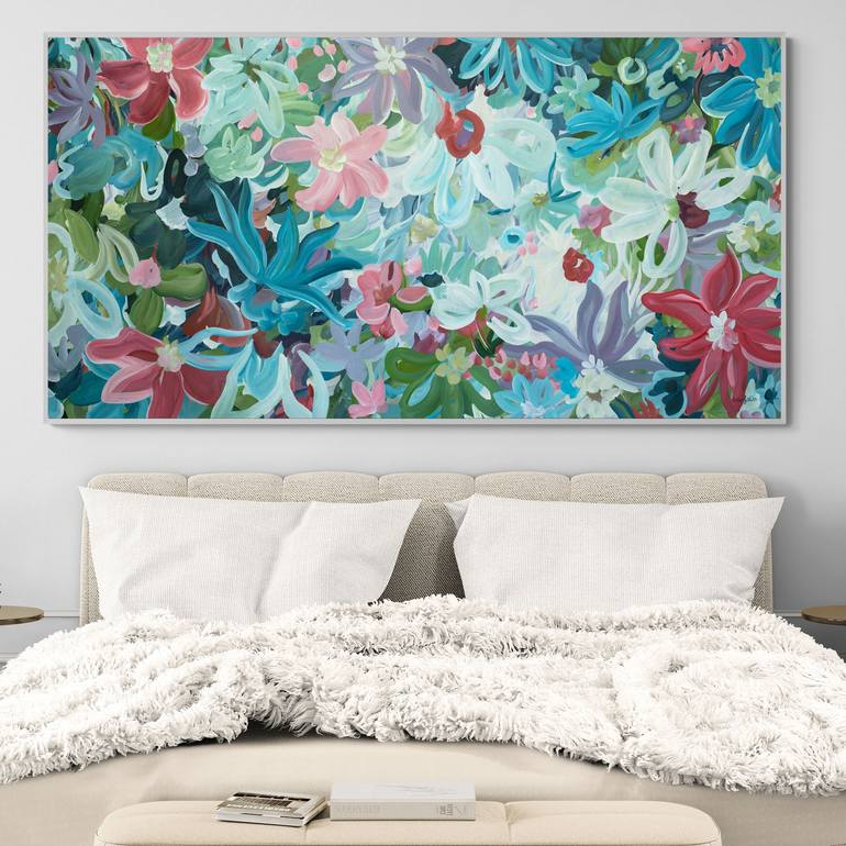 Original Abstract Floral Painting by Amber Gittins