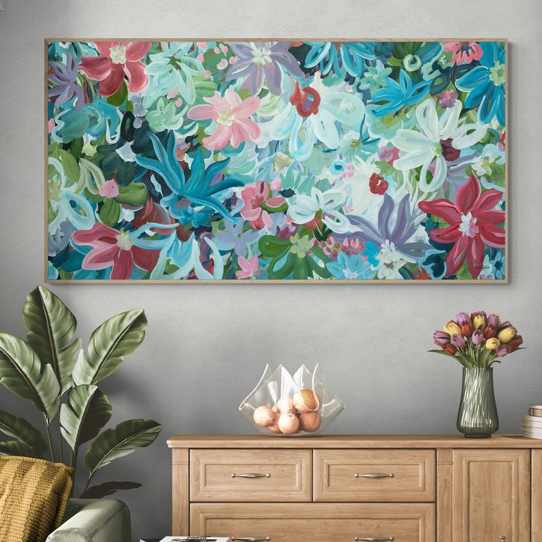 Original Abstract Floral Painting by Amber Gittins