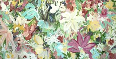 Original Abstract Floral Paintings by Amber Gittins