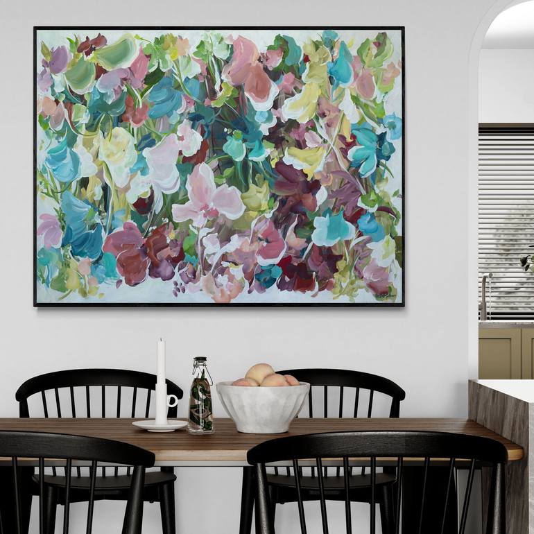 Original Abstract Floral Painting by Amber Gittins