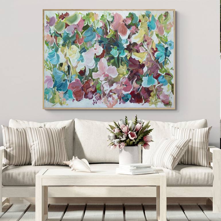Original Abstract Floral Painting by Amber Gittins