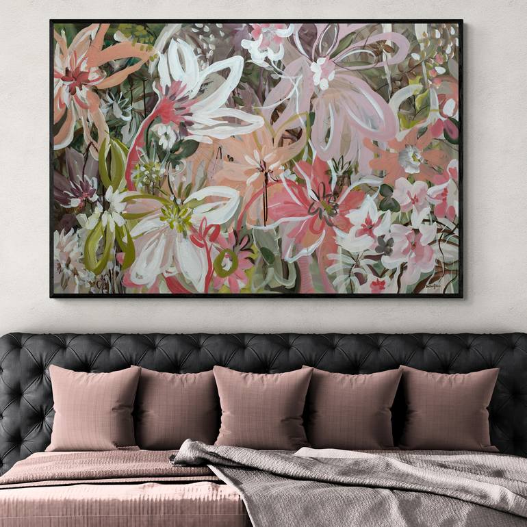 Original Abstract Floral Painting by Amber Gittins