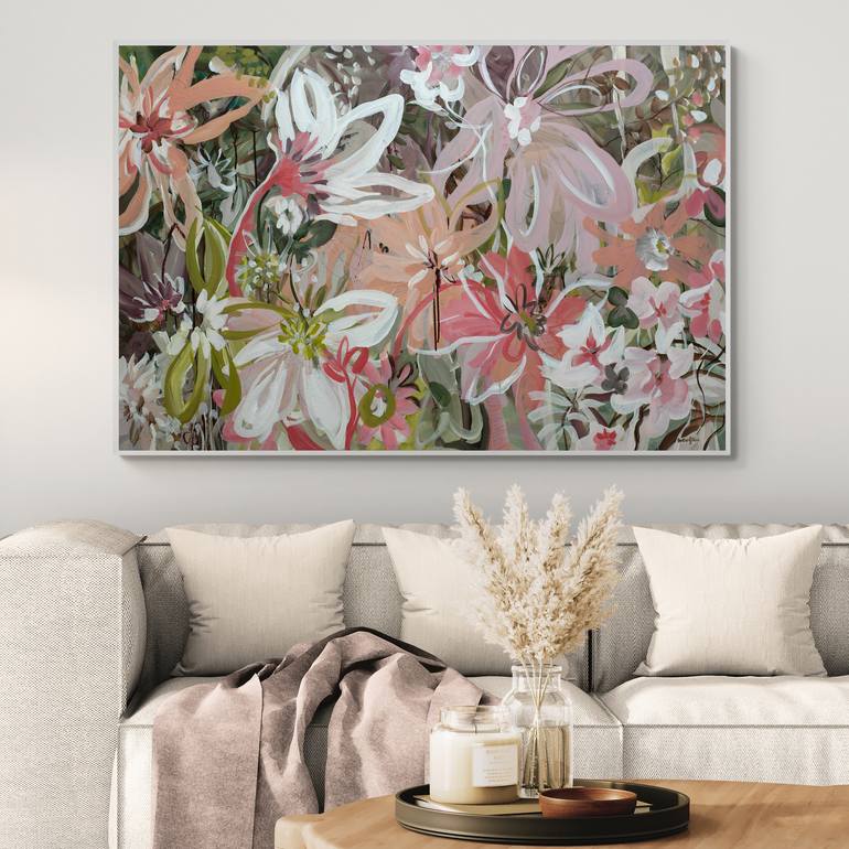 Original Abstract Floral Painting by Amber Gittins