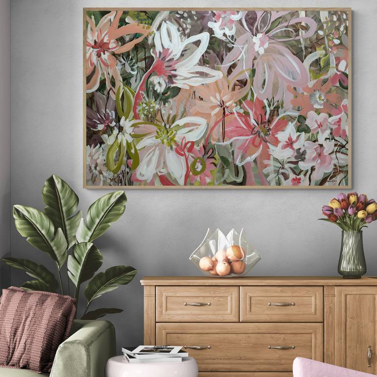Original Abstract Floral Painting by Amber Gittins