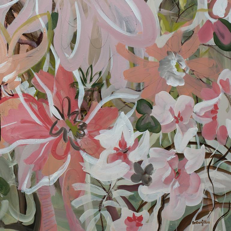 Original Abstract Floral Painting by Amber Gittins