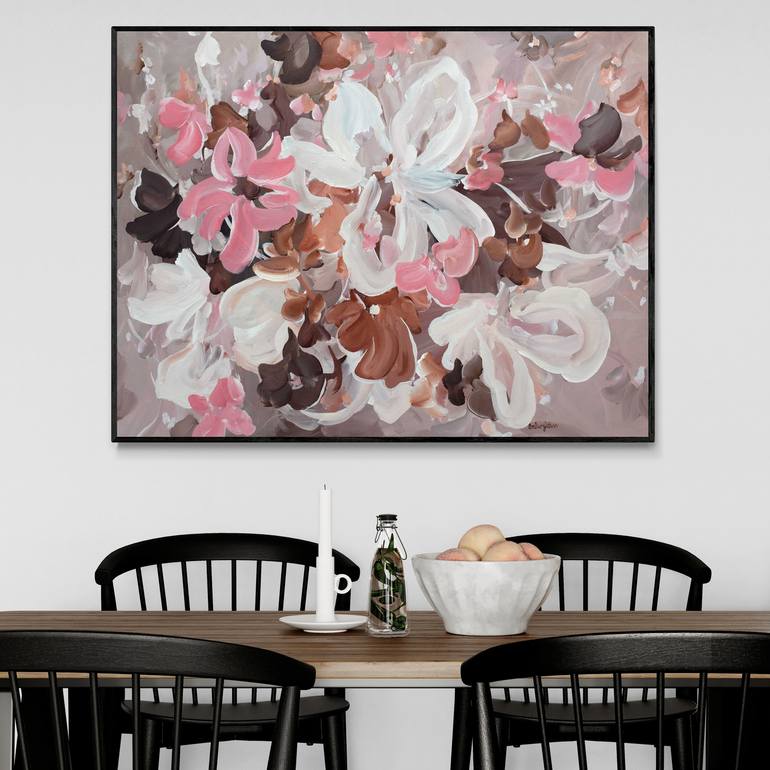 Original Abstract Floral Painting by Amber Gittins