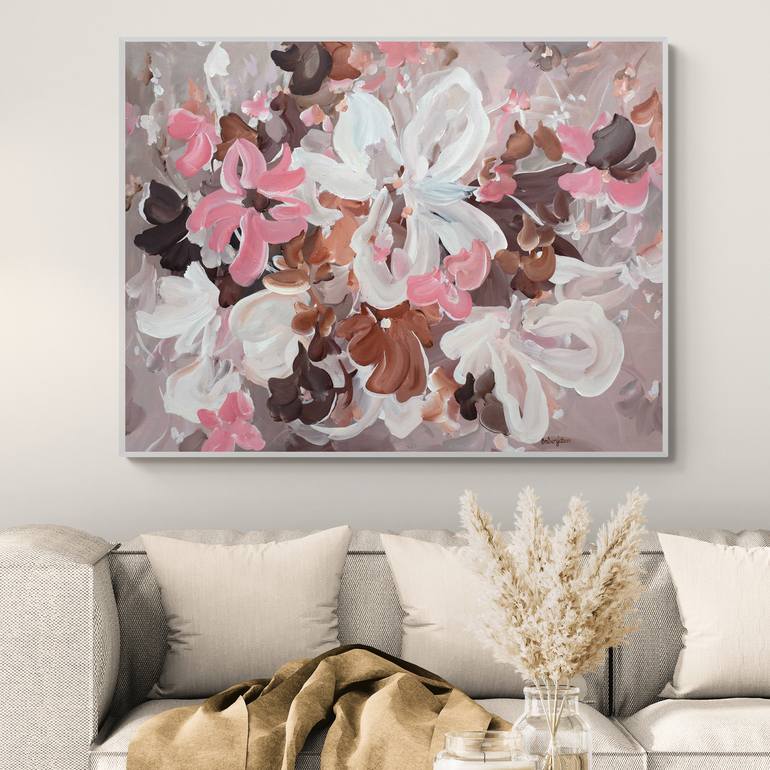 Original Abstract Floral Painting by Amber Gittins