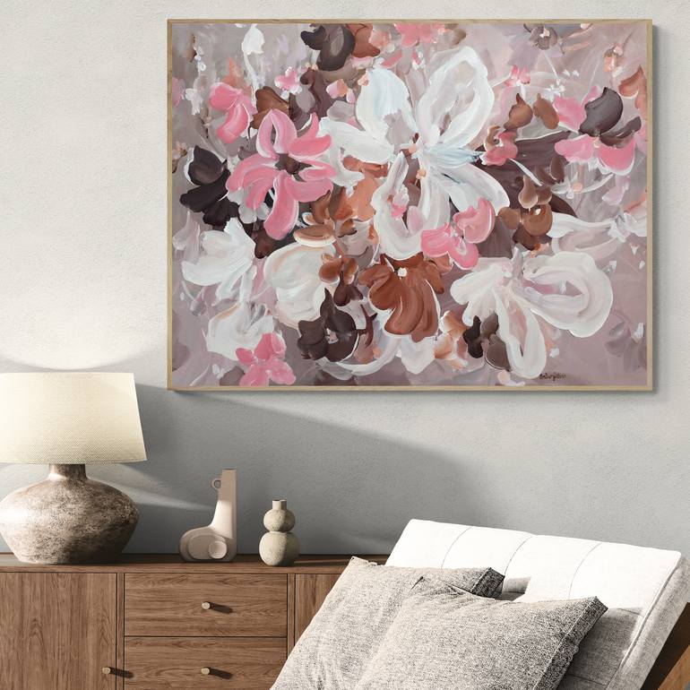 Original Abstract Floral Painting by Amber Gittins