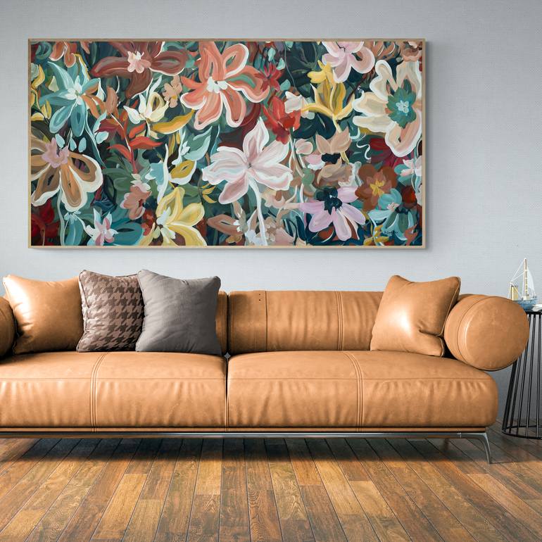 Original Abstract Floral Painting by Amber Gittins
