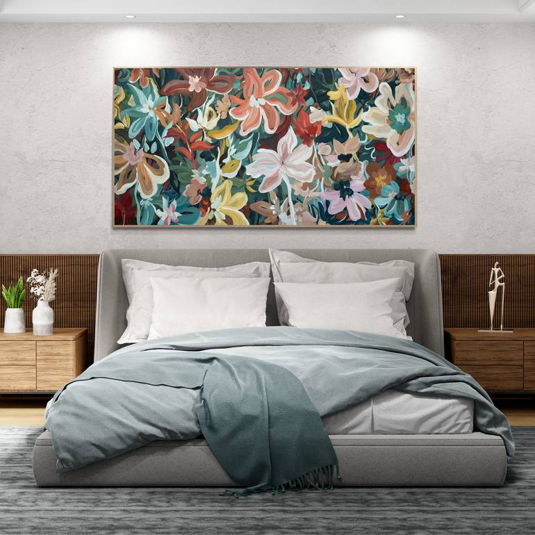 Original Abstract Floral Painting by Amber Gittins