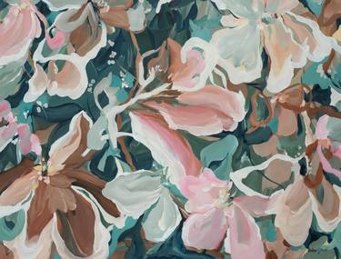 Original Abstract Floral Painting by Amber Gittins
