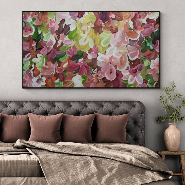 Original Abstract Floral Painting by Amber Gittins