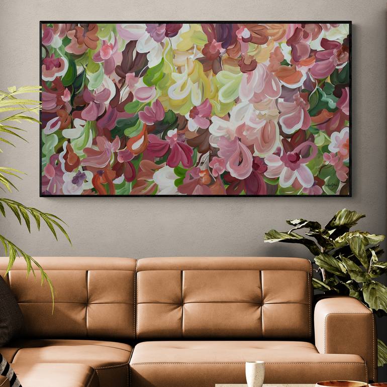 Original Abstract Floral Painting by Amber Gittins