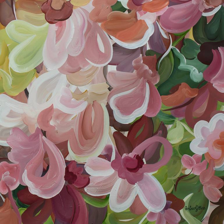 Original Abstract Floral Painting by Amber Gittins