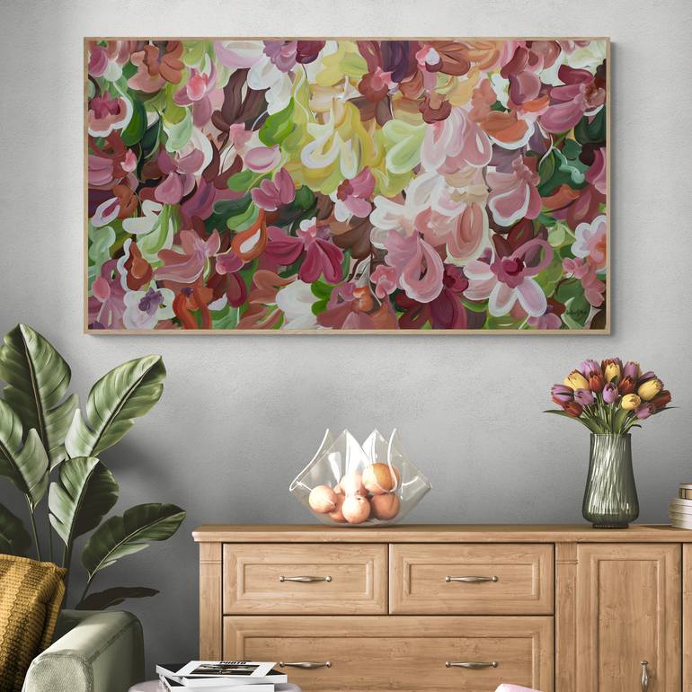 Original Abstract Floral Painting by Amber Gittins