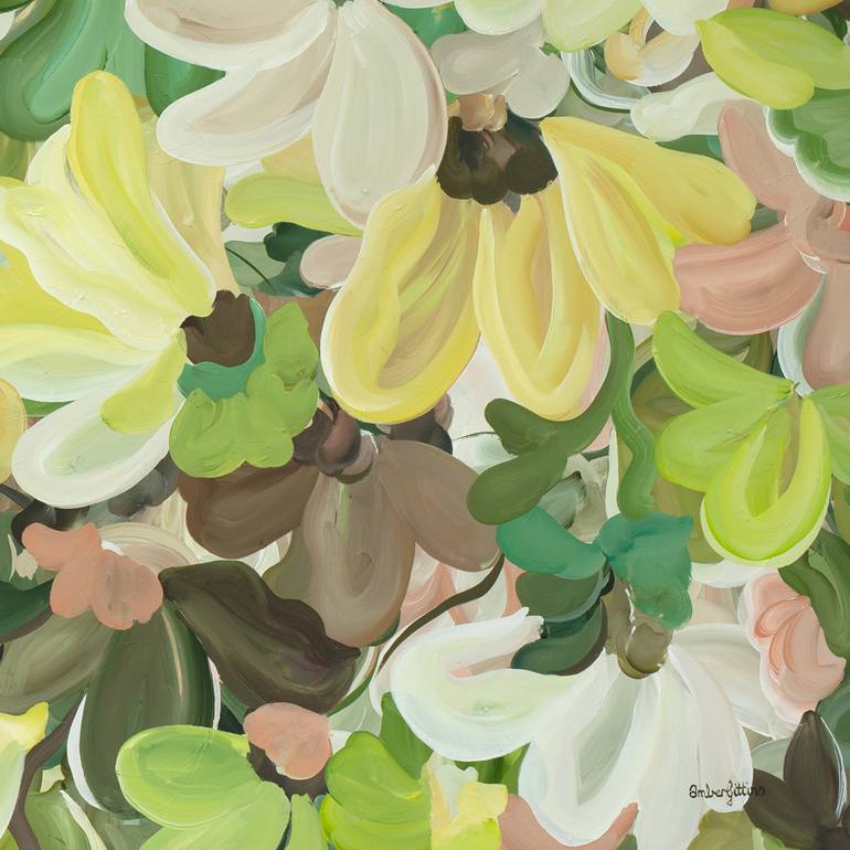 Original Abstract Floral Painting by Amber Gittins