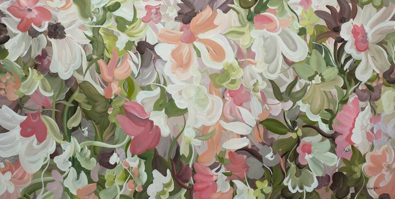 Original Abstract Floral Painting by Amber Gittins