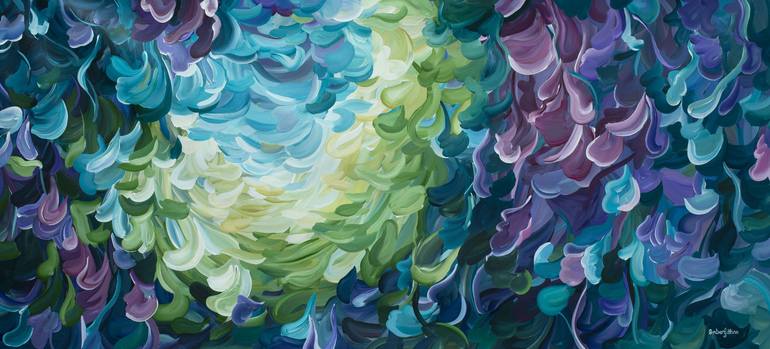 Whirlpool Dreams - Large abstract Original Painting by amber gittins