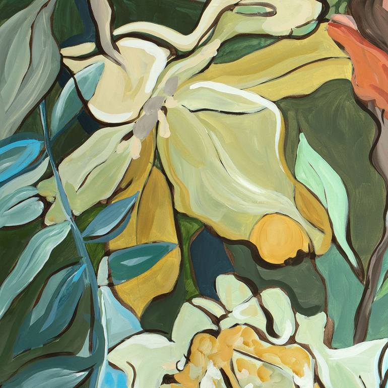 Original Abstract Floral Painting by Amber Gittins