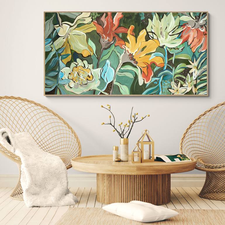 Original Abstract Floral Painting by Amber Gittins