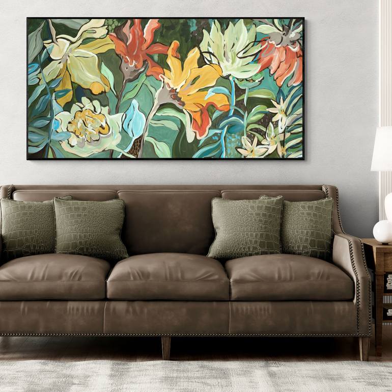 Original Abstract Floral Painting by Amber Gittins