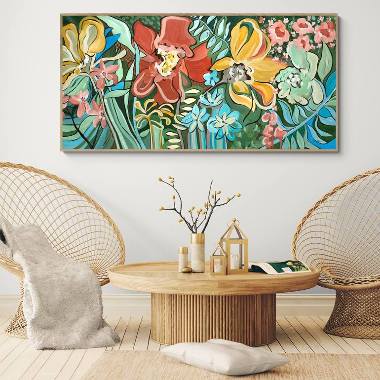 Original Abstract Floral Painting by Amber Gittins