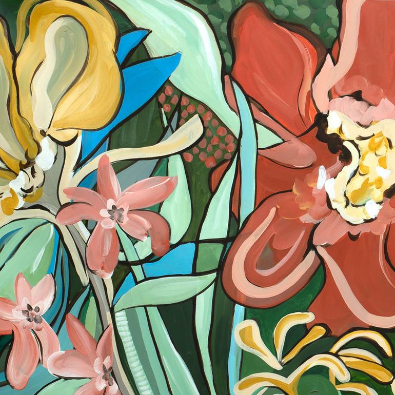 Original Abstract Floral Painting by Amber Gittins
