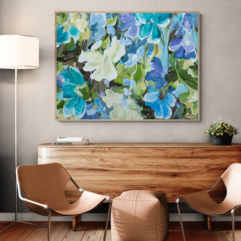 Original Abstract Floral Painting by Amber Gittins