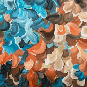 Orange Crush - Large Abstract