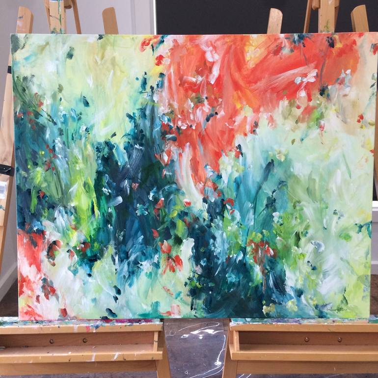 Original Abstract Expressionism Abstract Painting by Amber Gittins