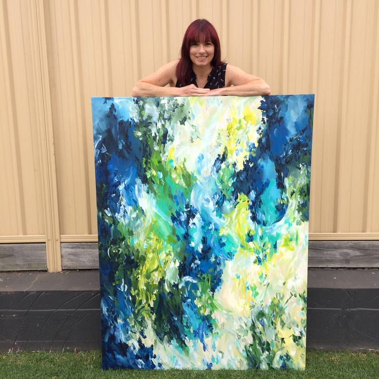 Original Abstract Expressionism Abstract Painting by Amber Gittins