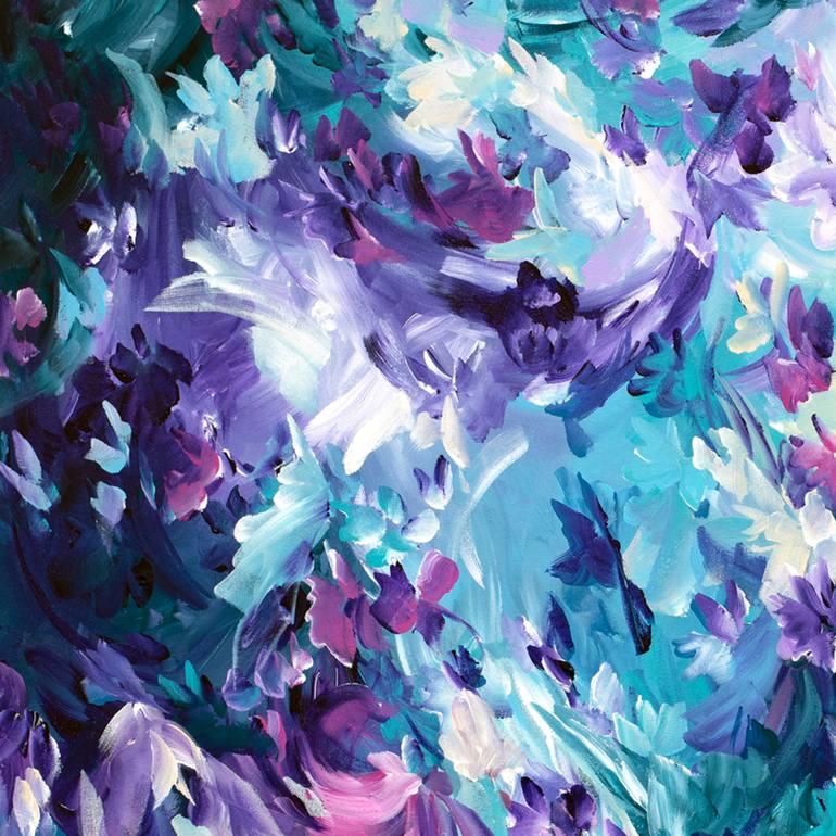 Original Abstract Floral Painting by Amber Gittins