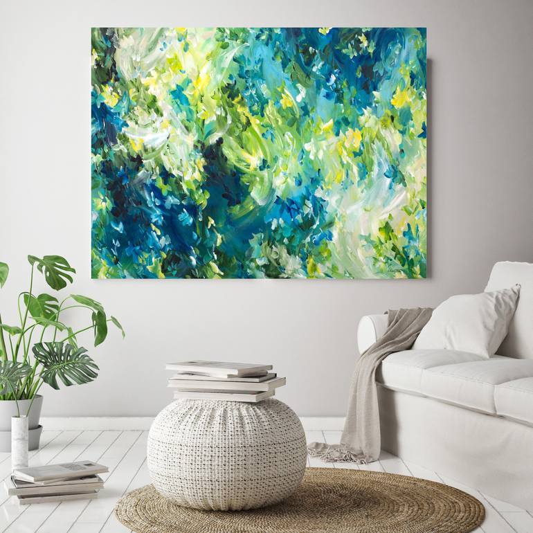 Original Abstract Botanic Painting by Amber Gittins