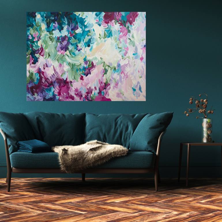 Original Abstract Floral Painting by Amber Gittins