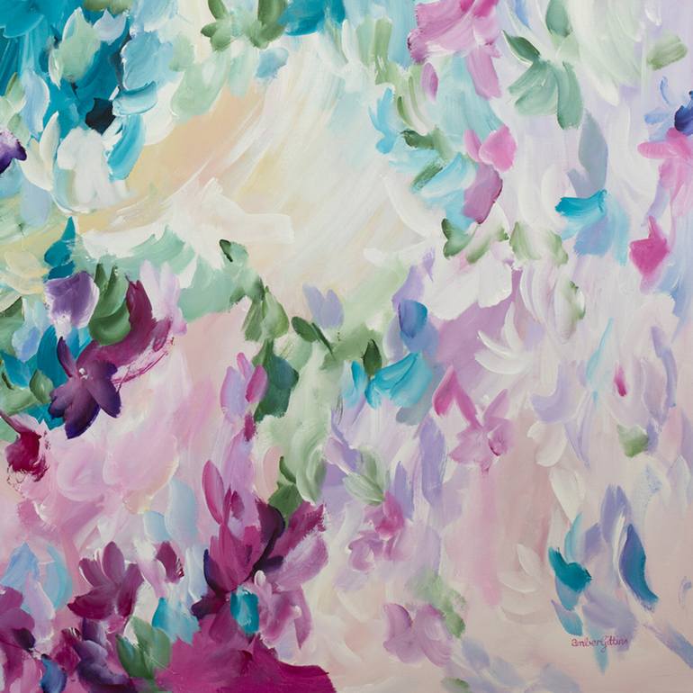 Original Abstract Floral Painting by Amber Gittins