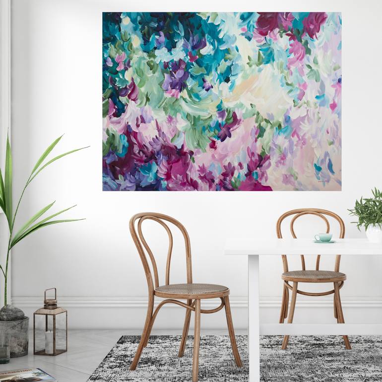 Original Abstract Floral Painting by Amber Gittins