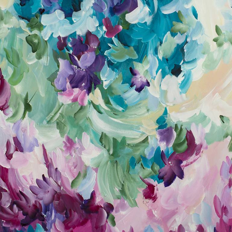 Original Abstract Floral Painting by Amber Gittins