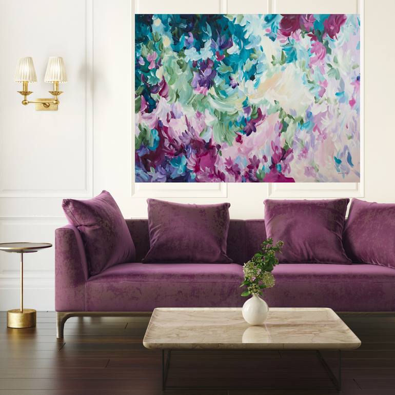 Original Abstract Floral Painting by Amber Gittins