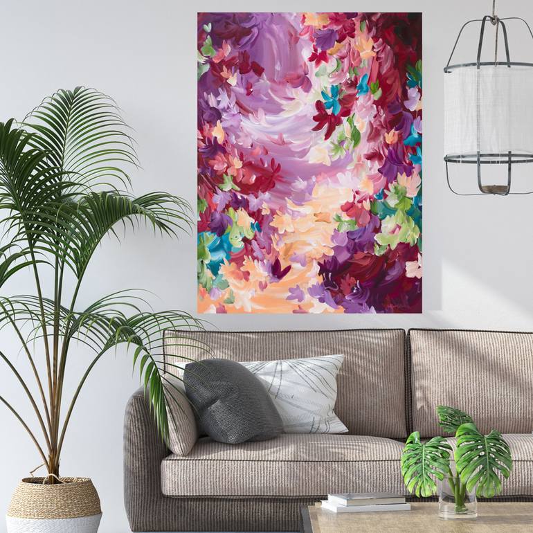 Original Abstract Floral Painting by Amber Gittins