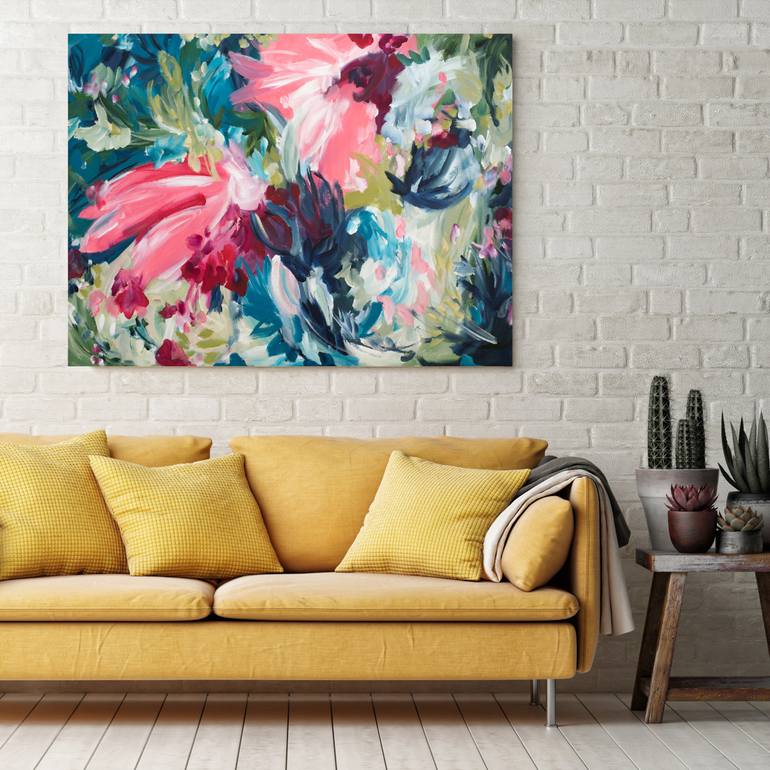 Original Abstract Floral Painting by Amber Gittins