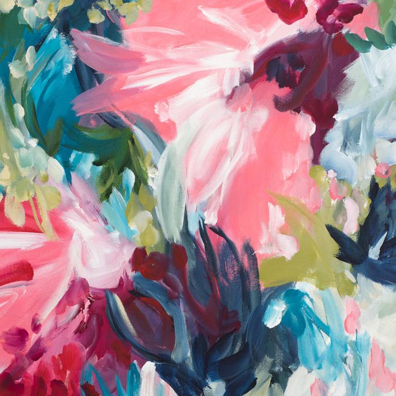 Original Abstract Floral Painting by Amber Gittins