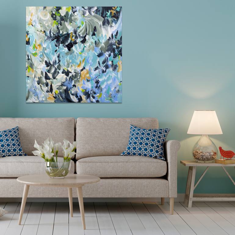 Original Abstract Floral Painting by Amber Gittins