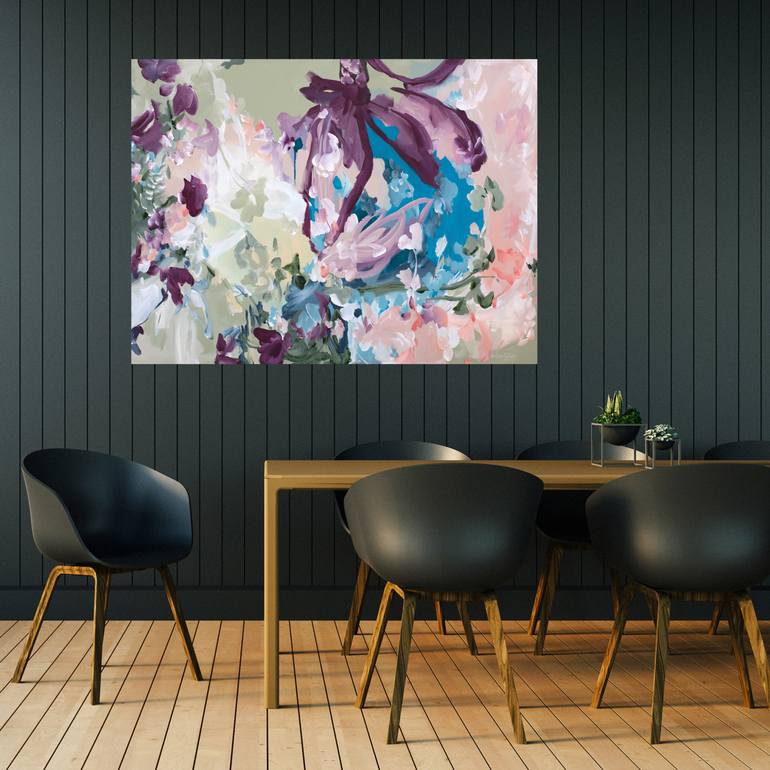 Original Abstract Floral Painting by Amber Gittins