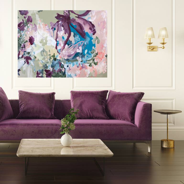 Original Abstract Floral Painting by Amber Gittins