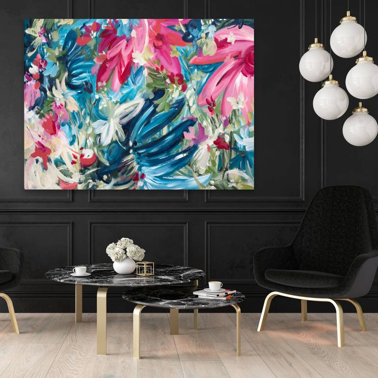 Original Abstract Floral Painting by Amber Gittins